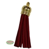 50mm Red Leather Look Tassel