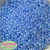 6mm Baby Blue AB shiny coated Clear Spacer Beads 200