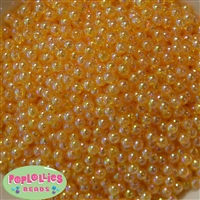 6mm Gold AB shiny coated Clear Spacer Beads 200