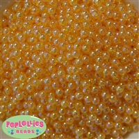 6mm AB shiny coated gold Clear Spacer Beads 50