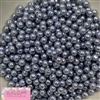 6mm Matte Silver Pearl Spacer Beads