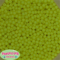 6mm Neon Yellow Spacer Beads