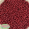 6mm Burgundy Pearl Spacer Beads	
