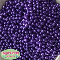 6mm Purple Pearl Spacer Beads