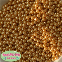 6mm Gold Pearl Spacer Beads