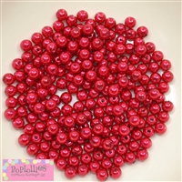 6mm Red Pearl Spacer Beads