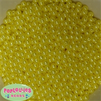 6mm Yellow Pearl Spacer Beads