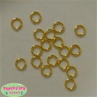 6mm Split Rings Gold Tone 50 pack