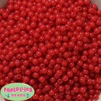 6mm Red Solid Spacer Beads