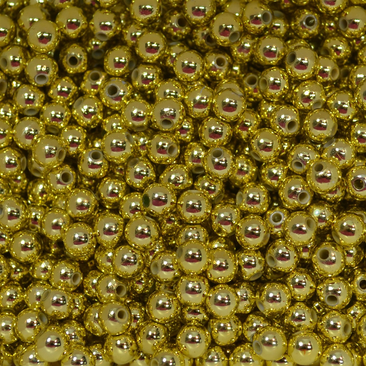 6mm Gold Color Spacer Beads 200 pc
