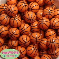 20mm Basketball Print Beads