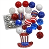 Uncle Sam Patriotic Bubblegum Bead DIY Kit