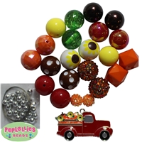 Autumn Truck Bubblegum Bead DIY Necklace Kit
