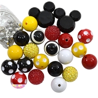 Mickey Bubblegum Bead Necklace Kit