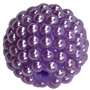 20mm Lavender Berry Acrylic Bubblegum Beads