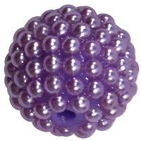 20mm Lavender Berry Acrylic Bubblegum Beads