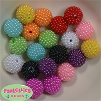 20mm Mixed Color Berry Acrylic Bubblegum Beads