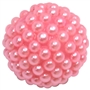 20mm Pink Berry Acrylic Bubblegum Beads
