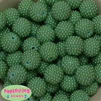 20mm Pastel Green Berry Acrylic Bubblegum Beads