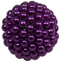 20mm Purple Berry Acrylic Bubblegum Beads