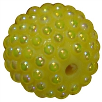 20mm Yellow Berry Acrylic Bubblegum Beads