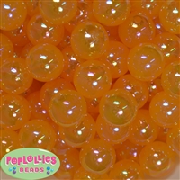 20mm Gold Shiny AB Bubble Style Acrylic Gumball Bead