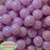 20mm Light Lavender Shiny AB Bubble Style Acrylic Gumball Bead