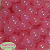 20mm Pink Shiny AB Bubble Style Acrylic Gumball Bead