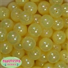 20mm Yellow Shiny AB Bubble Style Acrylic Gumball Bead