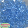 20mm Clear Blue Ice Cube Bubblegum Bead Bulk