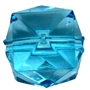 20mm Clear Blue Ice Cube Bubblegum Bead