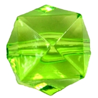 20mm Clear Lime Ice Cube Bubblegum Bead