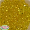 20mm Clear Yellow Ice Cube Bubblegum Bead Bulk
