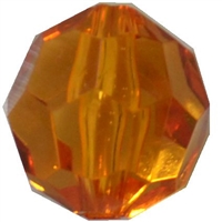 20mm Clear Orange Facet Bubblegum Beads
