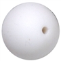 20mm White Chalk Style Acrylic Gumball Bead