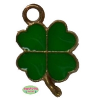 Small Enamel 4 Leaf Clover Charm