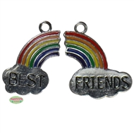 Small Best Friends Rainbow Charm