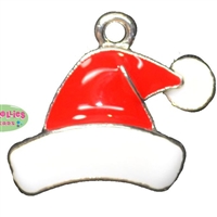 Enamel Santa Hat Charm