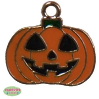 Small enamel jack o lantern charm