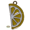 Enamel Lemon Slice Charm