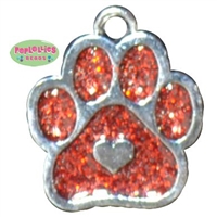 Enamel Paw Charm