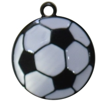 Small Enamel soccer Charm