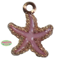 Small Enamel starfish Charm