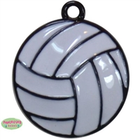 Small Enamel Volleyball Charm