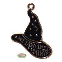 Small enamel wizard hat charm