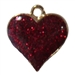 Small Enamel Iridescent Heart Charm