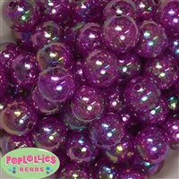 20mm Berry Crackle Bubblegum Bead