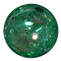 20mm Emerald Green Crackle Bubblegum Bead