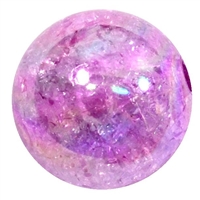 20mm Lavender Crackle Bubblegum Bead