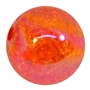 20mm Orange Crackle Bubblegum Bead